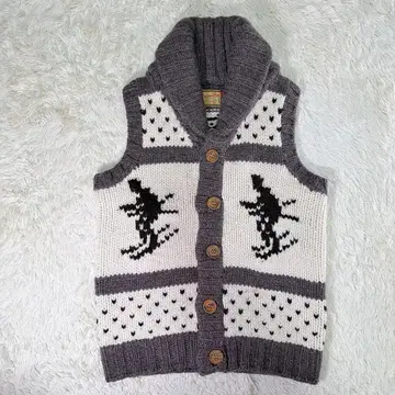 [레어] 빔즈 보이 카우친 스키 울 니트 베스트 여성용 M 상당