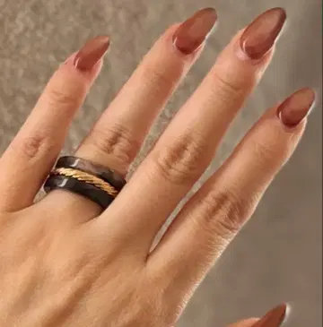 요건 레일 그레이 수지 골드 놋쇠 반지 3종 세트 13호 14호