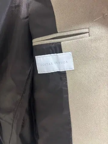 GOSTAR DE FUGA 베이지 체스터 코트