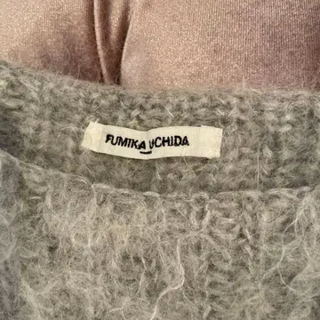 FUMIKA UCHIDA 그레이 긴팔 니트