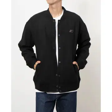 블랙 점퍼 남성용 아우터 웨어 뉴발란스 사이즈 L