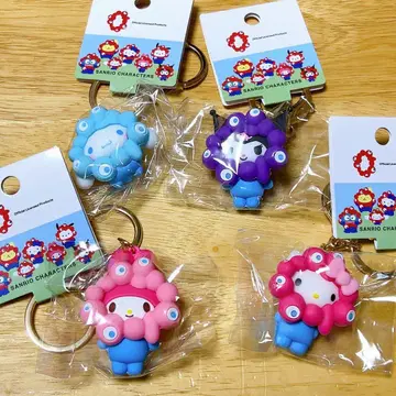 산리오 캐릭터 아크릴 키링 4개 세트
