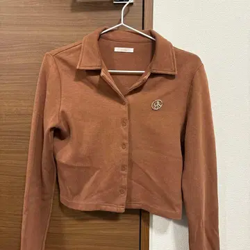 atmos pink 브라운 긴팔 가디건