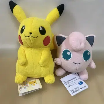 [ 새상품 ] 피카츄와 푸딩 봉제 인형 세트