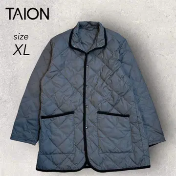 TAION 타이온 퀼팅 자켓 코트 다크 그레이 XL 사이즈
