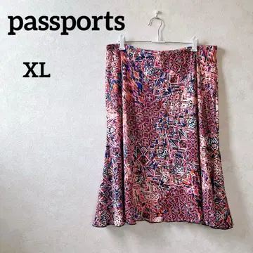 새상품급 passports [ XL ] 플레어 스커트 멀티 컬러