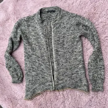 가디건 silvian heach 스웨터 체인 포함 XS 목 리본