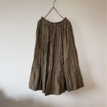 Lisette 린넨 소재의 애니에스 스커트 헤링본 무늬