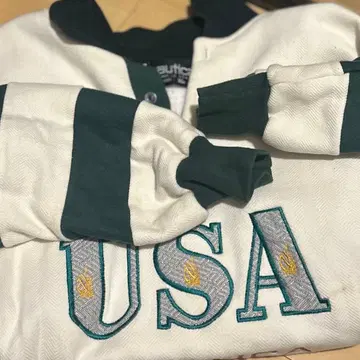 가격 인하 가능 USA 자수 피케 셔츠풍 도톰한 트레이닝복