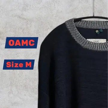 OAMC 절개 니트 MOHAIR PANEL CREW NECK