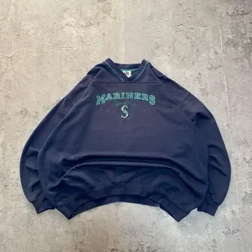 90s Lee USA 구제 의류 MLB 마리너스 자수 로고 맨투맨 XL