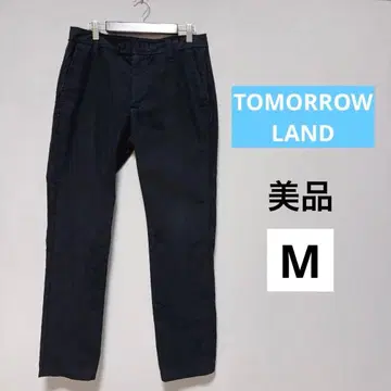 투모로우랜드 코튼 울 팬츠 치노 팬츠 플란넬 블랙 슬랙스
