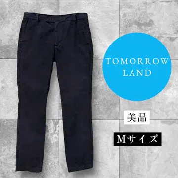 투모로우랜드 코튼 울 팬츠 치노 팬츠 플란넬 블랙 슬랙스