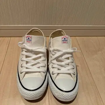 CONVERSE 화이트 로우컷 스니커즈 24.0cm