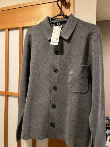 밀라노 리브 셔츠 가디건