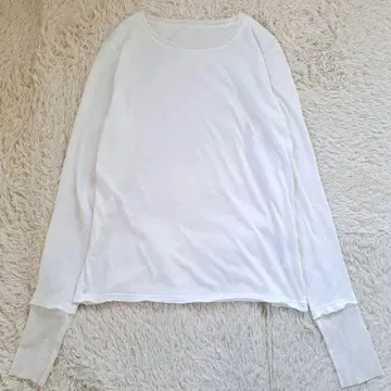 25AW 슬로브 이에나 레이어드 슬리브 롱 TEE 화이트 일본제