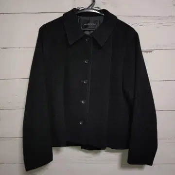 최종 가격 인하 미즈이로 인드 숏코트 망토코트 울 블랙