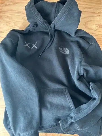 THE NORTH FACE 후드 부착 후드티 블랙