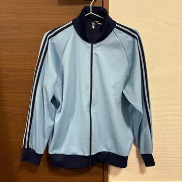Chance Maker 라이트 블루 저리 트랙 자켓