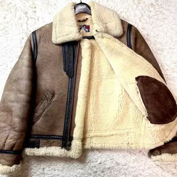 초두께/새상품급 쇼트 B-3 무스탕 가죽 자켓 플라이트