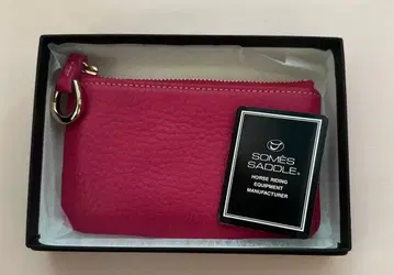미사용 새상품 소메스 안장 피콜로 슬림 파우치 핑크