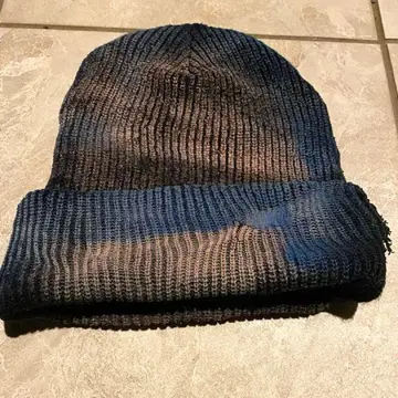 니트 모자 리메이크 보로 가공