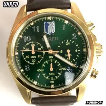 WIRED x 진격의 거인 시계 콜라보레이션 워치 리바이 시그니처