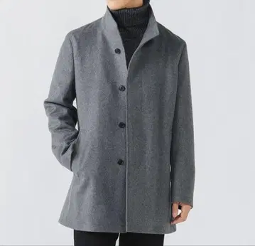 [AOKI 제작] 그레이 체스터 코트 울 혼방
