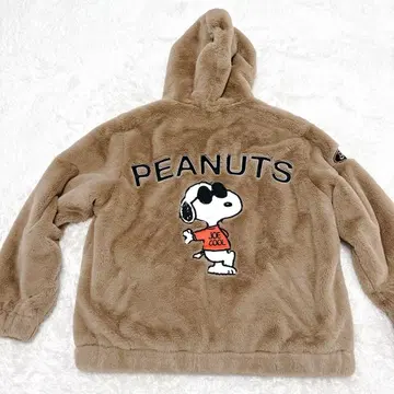 FLAGSTAFF x PEANUTS 스누피 콜라보 인조 모피 자켓