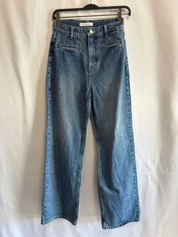 새상품급 na.e 스트레이트 포켓 진 S 롱 데님