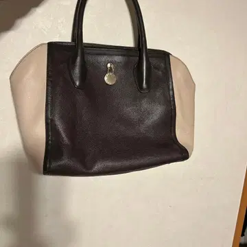 FURLA 다크 브라운 베이지 핸드백