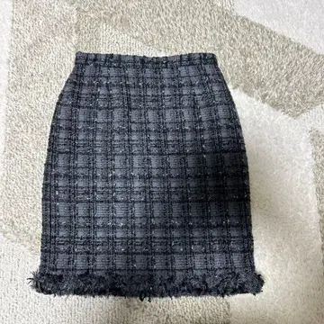 UNITED ARROWS 트위드 타이트 스커트 그레이 계열