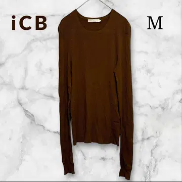 아이시비 니트 리브 캐주얼 내추럴 예쁜 슬림 레이어드