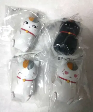 나츠메 우인장 미니 피규어 냥코 선생님과 블랙 냥코