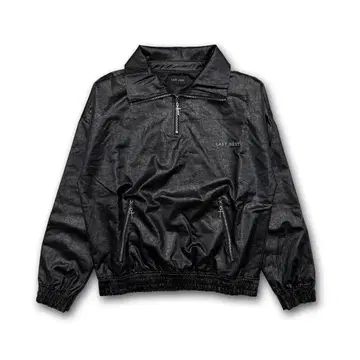 [ XL 사이즈 ] LAST NEST 레더 하프 집 재킷