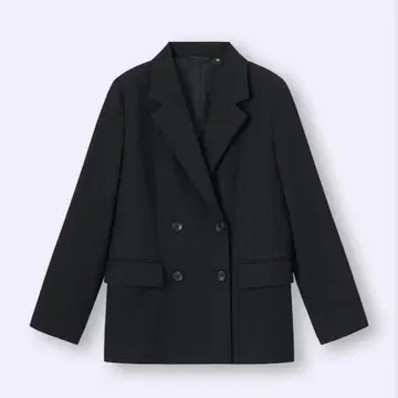 GU 더블 브레스트 자켓 여성용 블랙 M