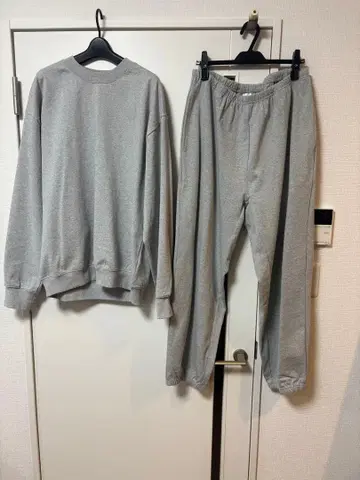 FRUIT OF THE LOOM 그레이 맨투맨 세트