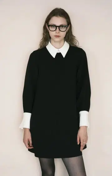 foufou 후푸 바이컬러 미니 드레스