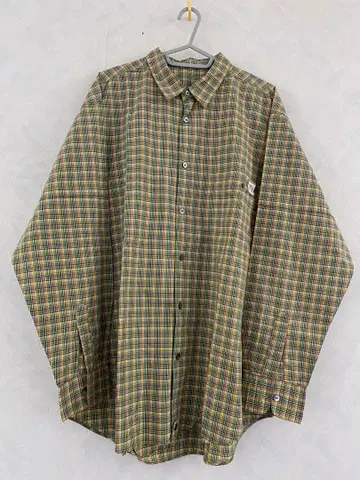 Papas 긴팔 셔츠 사이즈 L 카지키 체크 남성용 파파스