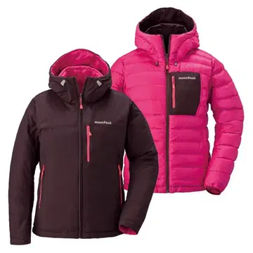 몽벨 콜로라도 후드티 여성용 리버서블 다운 자켓 L