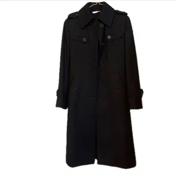 TADON 트렌치코트 롱 코트 블랙