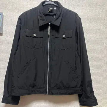 블랙 지퍼 캐주얼 자켓