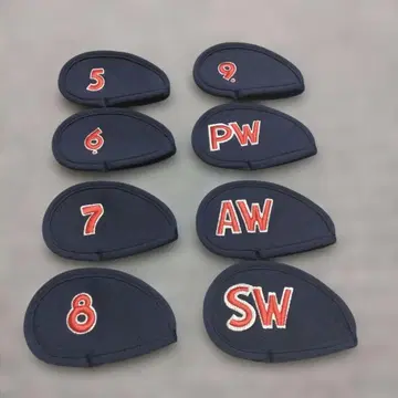 빔즈 골프 아이언용 골프헤드커버 8개 세트 네이비
