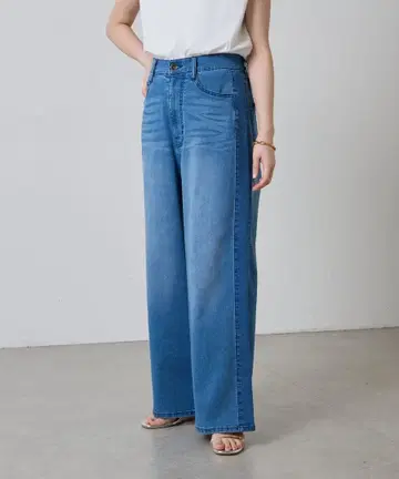 큐어노스 릴랙스 와이드 데님 1