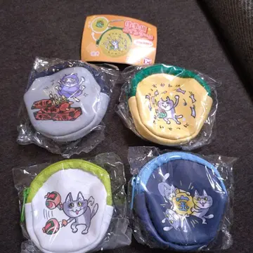 일하는 고양이 코인 케이스 4개 세트