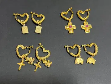 귀걸이 4개 세트