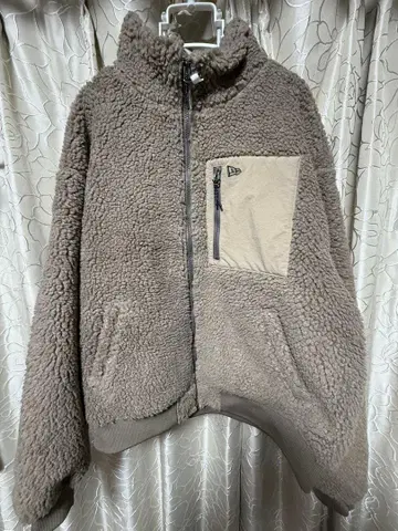NEW ERA 플리스 자켓 X LARGE 브라운