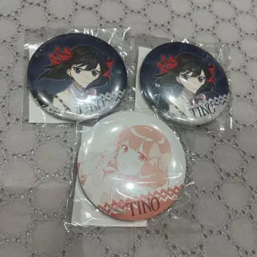 슬픔의 망령은 은퇴하고 싶다 제비뽑기당 캔뱃지 티노 3종 세트