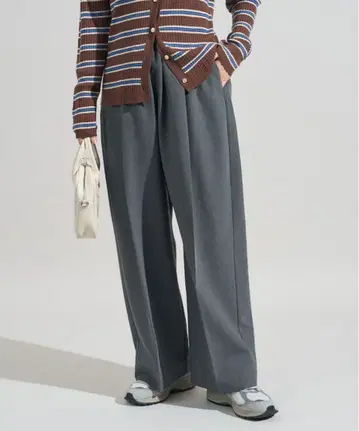 FREAK'S STORE 슬랙스 이지 팬츠/턱 와이드 팬츠