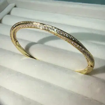 골드 지르코니아 더블 라인 팔찌